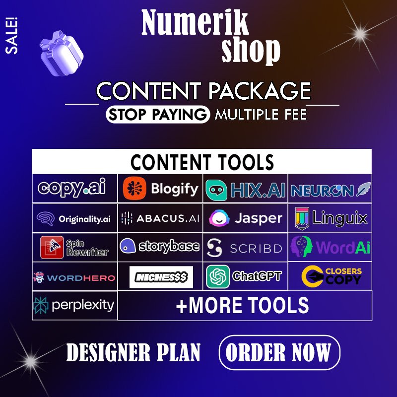 PACK CONTENT WRITING TOOLS